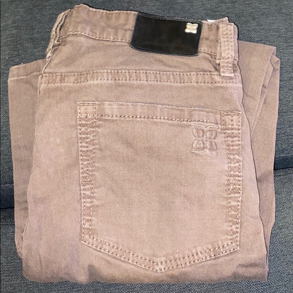 BCBG MAXAZRIA dusty olive jeans